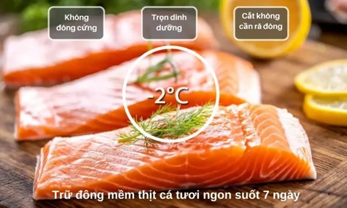 Cấp đông nhanh chóng, giữ trọn dinh dưỡng